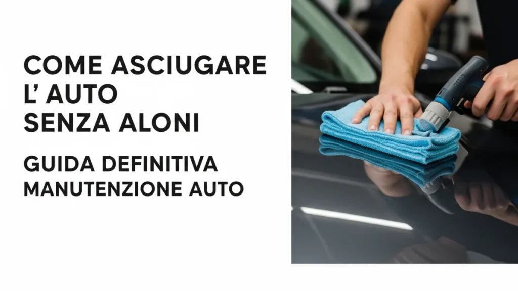 Come asciugare auto senza lasciare aloni - Come Asciugare