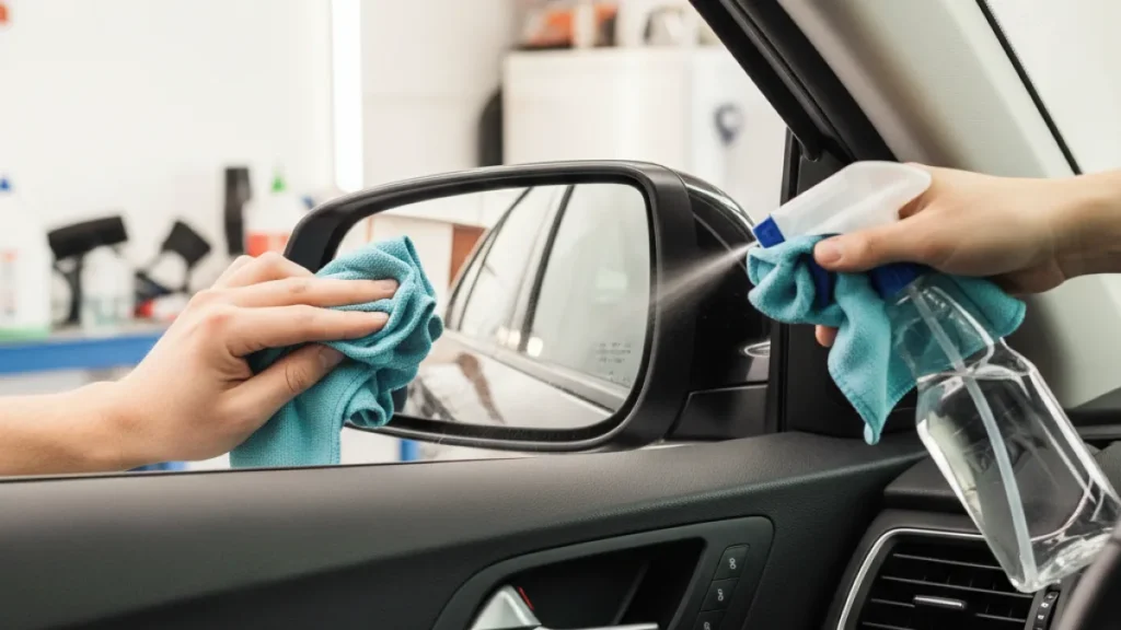 Come pulire specchietti auto senza aloni